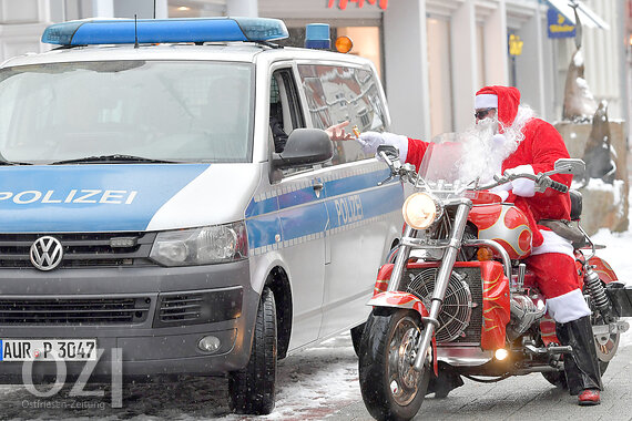 Weihnachtsmann Fuhr Als Rocker Durch Aurich Ostfriesen Zeitung